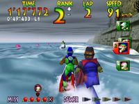 une photo d'Ã©cran de Wave Race 64 sur Nintendo 64